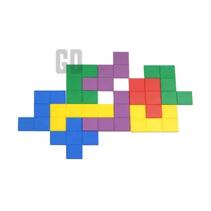 60pcs 수학 펜토미노/수학 조작 장난감/플라스틱 펜토미노 퍼즐