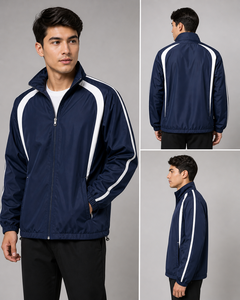 SALSTAR SPORTS Men Hip Hop Streetwear Windbreaker <b>Jacket</b> Double Zipper Oversized <b>Track</b> <b>Jacket</b> Hooded Eco-Friendly Breathable - Product Image 5