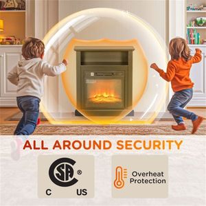 Electric Fireplace Heater Comfortable Home Heating Electric Fireplaces - Product Image 6