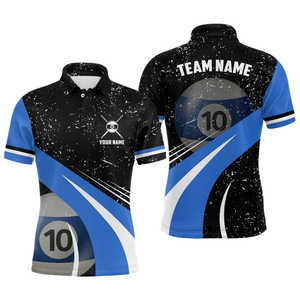 Camiseta Reversible para Hombre, de Secado Rápido, 100% Poliéster, Transpirable, con Diseño de Billar, Impresión por Sublimación, Logotipo Personalizado - Product Image 6