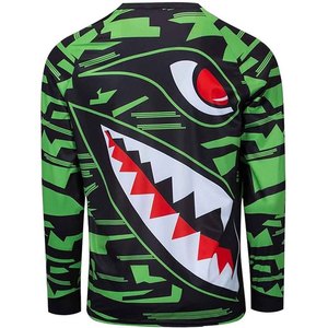 Full Sublimation Printed Breathable Windproof Plus Size Polyester/Cotton Men's Motorcycle Racing Jersey <b>Long</b> <b>Sleeve</b> for Adults - Product Image 3