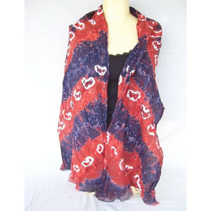 Wholesale Cheap 100% Custom Printing Viscose Tie Dye Paisley <b>Bandana</b> Tie Dye Bandhani Printed Scarf Stole Soft Lightweight - Product Image 5