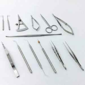 Instrumento Quirúrgico para Glaucoma de Acero Inoxidable Alemán, Manual Oftálmico Clase II, Bandeja de Silicona Incluida, Certificado CE por Dentavex - Product Image 2