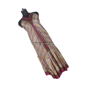 Robe Hippy Bohème Nouvelle Collection en Soie et Sari Vintage – Article Tendance et Mode pour Filles, Dames et Femmes – Vente en Gros Couleurs Assorties - Product Image 3