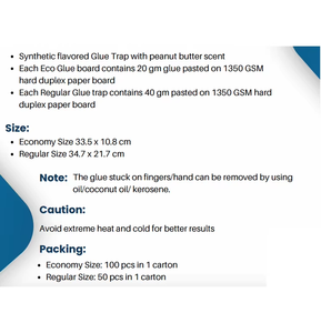 แผ่นกาวดักแมวขนาดใหญ่พิเศษ กาวเหนียวแน่นพิเศษ สำหรับดักจับหนู แมลงสาบ และแมลงคลานได้อย่างยาวนาน - Product Image 5