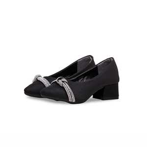 Girls <b>Black</b> Fancy <b>Pumps</b> KD0916 Style - Product Image 3