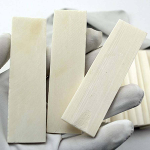 Écailles en os incrustées de pierres, couleur blanc naturel, couteau à écailles en os de haute qualité à bas prix - Product Image 3