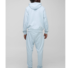 Survêtement Homme Personnalisé OEM – Jogging Streetwear Respirant en Coton, Polaire Technique Assorti, Grande Taille, Hoodie Décontracté et Pantalon Long - Product Image 4