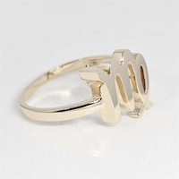 Prix d'usine – Bagues classiques personnalisées pour femme, plaquées or jaune, Vierge, pour fiançailles, fête, anniversaire, mariage – 18K, 14K, 9K