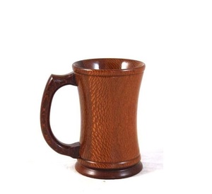Handmade Wooden Mug Natural Solid Wood Coffee <b>Cup</b> Rustic Design Eco Friendly Drinkware for Kitchen Dining Use - Product Image 4