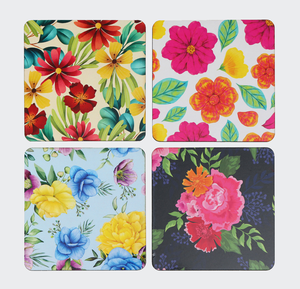 Posavasos de MDF Impreso con Diseño Floral, Hecho a Mano, 350 mm de Diámetro, para Decoración del Hogar y la Cocina - Product Image 6