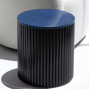 Vandana Orion Vento <b>Side</b> <b>Tables</b> with <b>Black</b> Wooden Base 9 Top Variants Modern Accent Design - Product Image 5