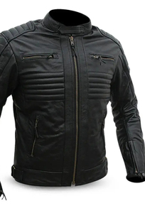Chaqueta de Motociclista de Cuero Premium, Ropa de Motociclista de Diseño Personalizado, Chaqueta de Motociclista Clásica de Cuero Genuino para Hombre - Product Image 6