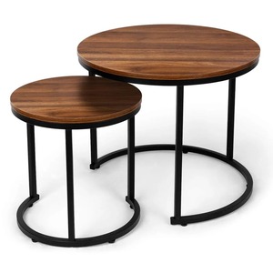 Modern Brown Console Table with Bone Inlay <b>Stools</b> & Ottomans Stylish Furniture for Living Room Bedroom School & Apartment - Product Image 4