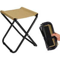 Tabouret pliant d'extérieur ultra-léger pour camping, pêche, voyage, file d'attente au train