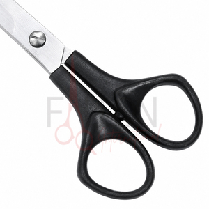 Professional Hair Scissors Stainless Steel Sharp Blade Black Plastic <b>Handle</b> Right Handed Salon <b>Shears</b> - Product Image 4