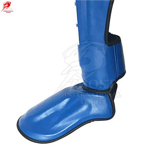 Breathable Fabric Support Structure Shin Pads For Factory Price Adjustable With Foot And <b>Knee</b> Protection - Product Image 6