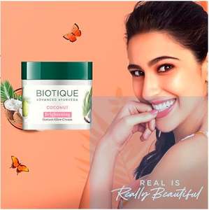 Coconut <b>Brightening</b> Instant Glow <b>Cream</b>| Lightweight and Non-Greasy | Reduces Dark Spots and Protects Ageing - Product Image 2