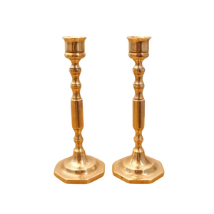 Wholesale Creative <b>Brass</b> And Mother Of Pearl Inlay Candle Holders Set Of 2 Solid <b>Brass</b> Shell <b>Candlesticks</b> Home Decor Gift - Product Image 4