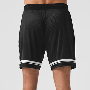 Shorts de basketball en gros pour hommes – Taille élastique, coupe mi-haute, séchage rapide, respirant, polyester/coton, sport - Product Image 2