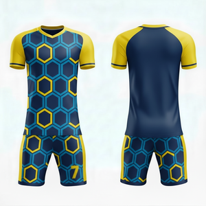 Tenue de football personnalisée, maillot et short, uniforme d'entraînement professionnel, vêtements de sport par sublimation, taille personnalisée, nouveau design - Product Image 1