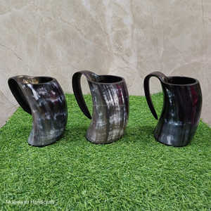 Taza de cuerno para beber de buey de la mejor calidad, capacidad de 500-700 ml, taza de cuerno de estilo Animal pulido ecológico para beber con tamaño y logotipo personalizados - Product Image 5