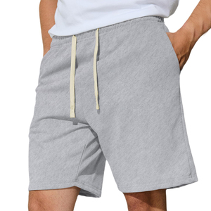 Pantalones Cortos Deportivos Casuales de Cintura Media, Ligeros, de Secado Rápido, 100% Algodón, para Hombre, a Bajo Precio - Product Image 3