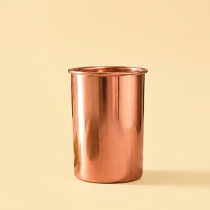 Pure Copper Tumbler With Intricate Floral Etched Design Ayurvedic Water Glass For Yoga & Wellness Health Benefits Eco-Friendly - Product Image 4