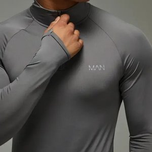 athletic Long Sleeve Workout Men's Quarter Zip Golf Performance Pullover and Sweat <b>Pants</b> - Product Image 3