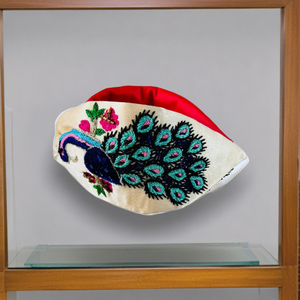 Premium Elegant Peacock Embroidered Knot <b>Headband</b> Bohemian Handmade Fabric Hairband with Floral Design for Women and Girls 2026 - Product Image 4