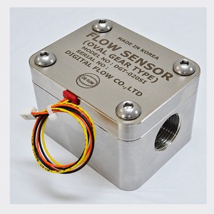 Compteur de débit d'huile hydraulique DIGITAL FLOW DGT-020AI / DGT-020SI Capteur de débit à engrenages ovales en aluminium / acier inoxydable - Product Image 2