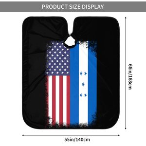 Fournisseur de capes de barbier ODM OEM personnalisées avec logo, en polyester, réglables, imperméables, professionnelles pour salon de coiffure et de coiffage - Product Image 3
