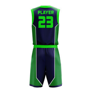 Ensemble d'uniformes de basketball sublimés personnalisés pour hommes – Maillot sans manches à col en V et short assorti pour les équipes et les joueurs de club - Product Image 4