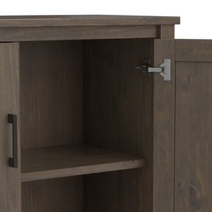Mueble de almacenamiento bajo Smoky Brown Ela para sala de estar - Product Image 4