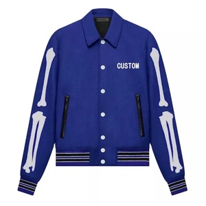 Chaquetas Universitarias para Hombre Tallas Grandes, Chaquetas Varsity Lisas al por Mayor, Chaqueta Varsity con Logotipo Personalizado, Chaqueta Letterman Lisa y Transpirable - Product Image 1