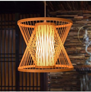 โคมไฟระย้าหวายจากไม้ไผ่สำหรับตกแต่งบ้านและตกแต่งภายในทำด้วยมือ - Product Image 4