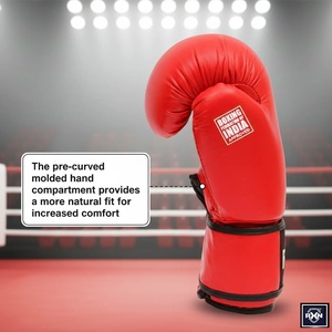 Gants de boxe professionnels en cuir pleine fleur RXN World Champ Competition - (BG-01) - Product Image 2