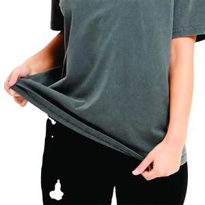 Impression personnalisée unisexe vierge femmes respirant t-shirt fabricant OEM approvisionnement goutte épaule 220g 100% coton t-shirts surdimensionnés - Product Image 6