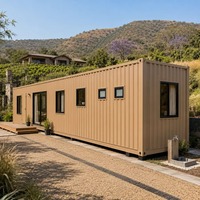 Maisons miniatures haute performance résistantes aux intempéries, préfabriquées pour les sites de camping, les stations balnéaires, les parcs de vacances et les hébergements en plein air