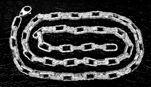 Solid 925 Sterling <b>Silver</b> Plated Figaro Chain Necklace Men's Hip Hop Jewelry Zinc Alloy Chain Daily Wear Style - Product Image 2