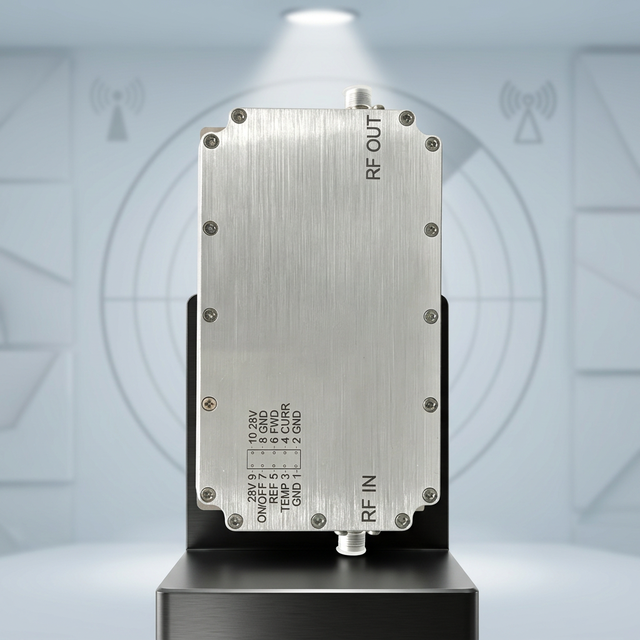Quality 2-6GHz Ultra Broadband RF Power Amplifier 100W GaN High Power PA Built-in Protection for Radar and Interference Systems