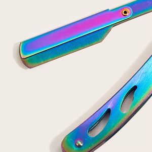 Morje Surgical Stainless Steel Folding Straight <b>Razor</b> Single Blade Shaving Knife for Men Grooming Salon Use - Product Image 5