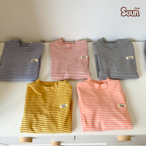 ชุดเซ็ตเสื้อแขนยาวลายทางสำหรับเด็ก SeunKids ผลิตจากผ้าฝ้ายผสมโพลีเอสเตอร์เนื้อนุ่ม สำหรับเด็กชายและเด็กหญิง ผลิตในเวียดนาม - Product Image 3