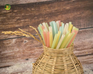 Pailles à boire jetables écologiques sans plastique en paille de riz vietnamienne pour hôtels, restaurants, cocktails, fêtes et bars - Product Image 4