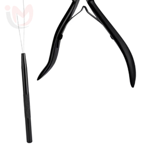 Hair <b>Extensions</b> <b>Micro</b> Link Bead Closer Stainless Steel Nano Ring Strong Hold Home Use Pliers IMANS ENTERPRISES IE-HX-0158 - Product Image 3