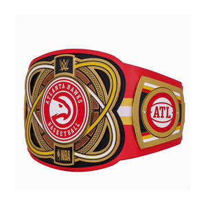 Cinturón de Campeonato Personalizado para Fanáticos del Baloncesto, Placas de Aleación de Zinc, Correa de Cuero PU, Cinturón Chapado en Oro de los Atlanta Hawks para Deportes - Product Image 2