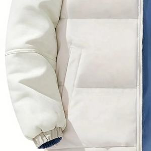 Nouvelle arrivée : veste matelassée pour homme, fermeture éclair intégrale, personnalisable OEM, look tendance et stylé, avec plusieurs poches. - Product Image 4