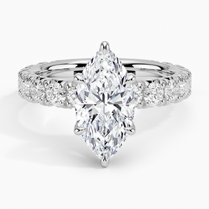BOJ <b>Ring</b> 0118 Marquise Cut 925 <b>Silver</b> Luxe Ellora Prong Setting <b>Solitaire</b> Diamond <b>Ring</b> 2ct D Color VVS1 Moissanite GRA Certified - Product Image 1