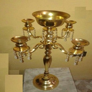 Vente flash : candélabre royal pour décoration de mariage, candélabre en verre transparent, centre de table, de la dernière collection - Product Image 5