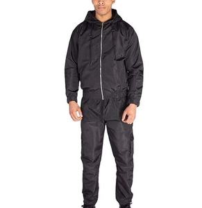 Chándal Ligero con Capucha para Hombre, Color Sólido, Manga Larga, Ropa Deportiva Informal de Otoño, Material de Poliéster con Bolsillos Laterales con Cremallera - Product Image 5